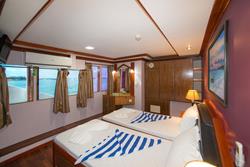Maldives Liveaboard - Orion. Twin cabin with windows.